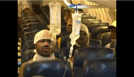 RAPATRIEMENT A KINSHASA DES RESCAPES DU CRASH DE HEWA BORA
